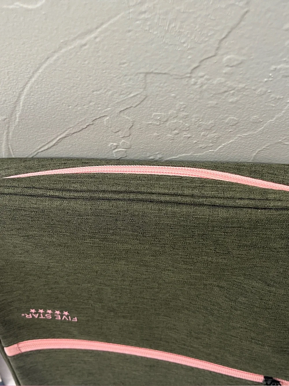 Five Star Olive Green Zipper‎ 3 Ring Binder Floral Binder